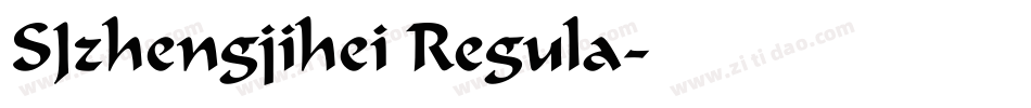 SJzhengjihei Regula字体转换